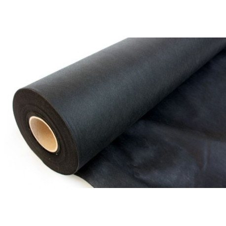 Netkaná mulčovací textilie - černá 1,6 x 50 m